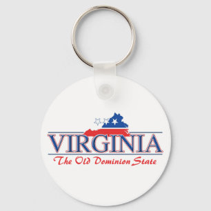 Virginia Patriotic Keychain