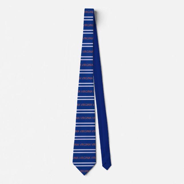 Virginia Patterned Striped Necktie (Front)