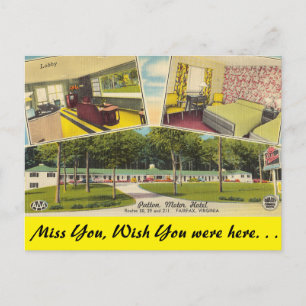 Virginia, Patton Motor Hotel, Fairfax Postcard