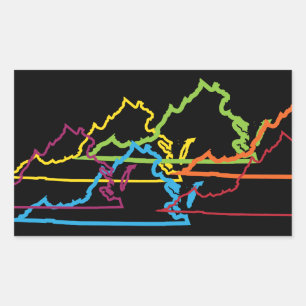 virginia pride blur sticker