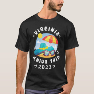 Virginia Senior Trip 2023 Cute Matching Beach Frie T-Shirt