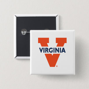 Virginia Split V 2 Inch Square Button