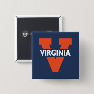 Virginia Split V 2 Inch Square Button