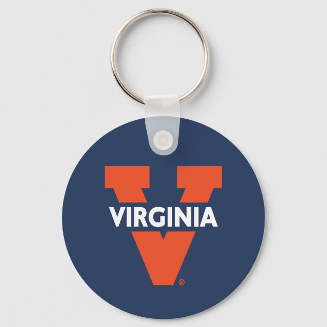 Virginia Split V Keychain (Front)