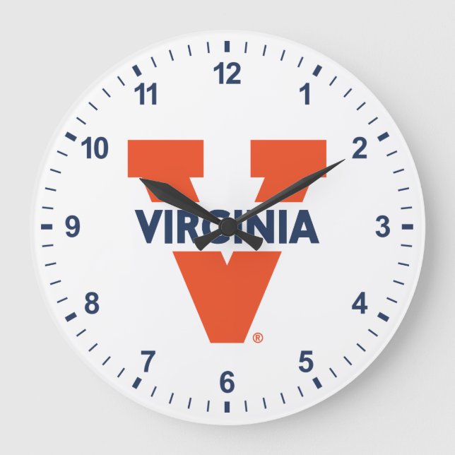 Virginia Split V Large Clock (Front)