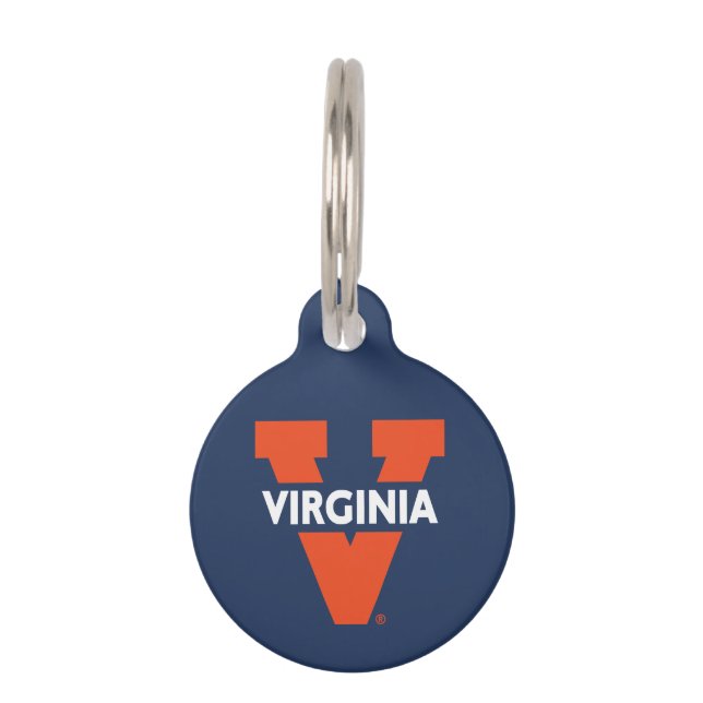 Virginia Split V Pet Tag (Front)