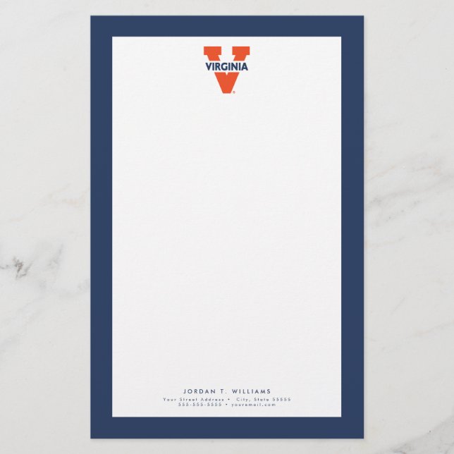Virginia Split V Stationery (Front)