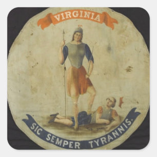 VIRGINIA!!! SQUARE STICKER