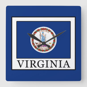 Virginia Square Wall Clock