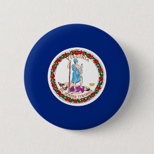 Virginia State Flag Design 2 Inch Round Button
