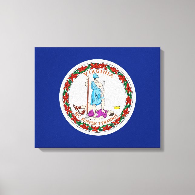 Virginia State Flag Design Canvas Print (Front)