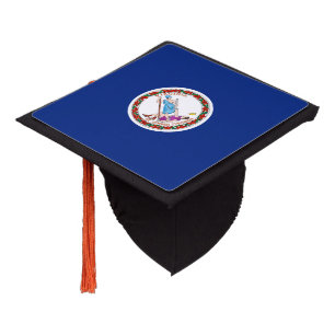Virginia State Flag Design Graduation Cap Topper
