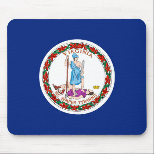 Virginia State Flag Design Mouse Pad