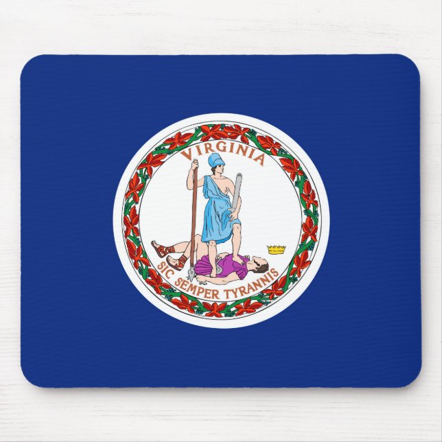 Virginia State Flag Design Mouse Pad (Front)