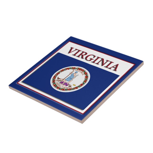 Virginia State Flag Design Tile (Side)