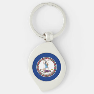 Virginia State Flag Keychain