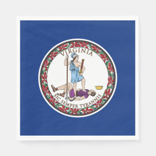 Virginia State Flag Napkin