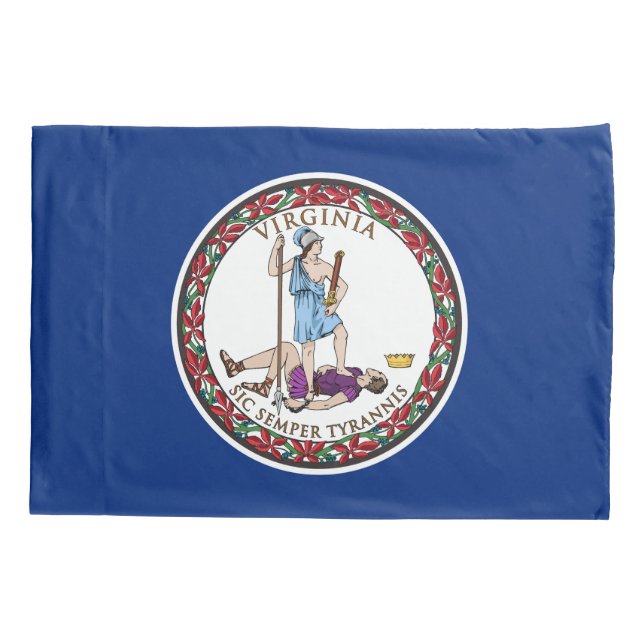 Virginia State Flag Pillowcase (Back)