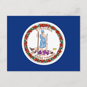 Virginia State Flag Postcard