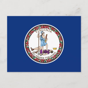 Virginia State Flag Postcard