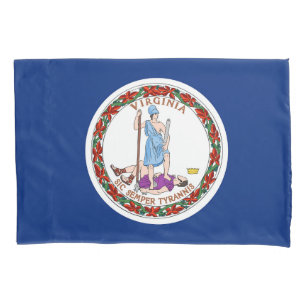 Virginia State Flag Print Patriotc Pillowcase