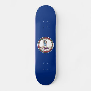 Virginia State Flag Skateboard