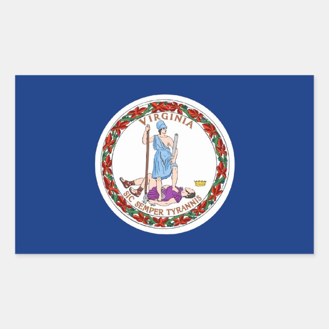 Virginia State Flag Sticker (Front)