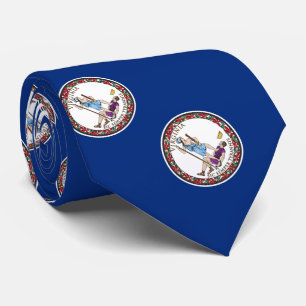 Virginia State Flag Tie