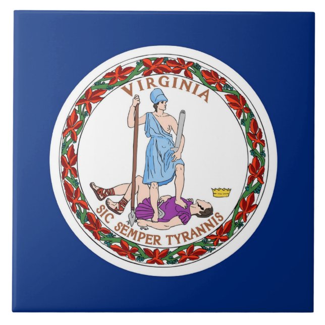 Virginia State Flag Tile (Front)