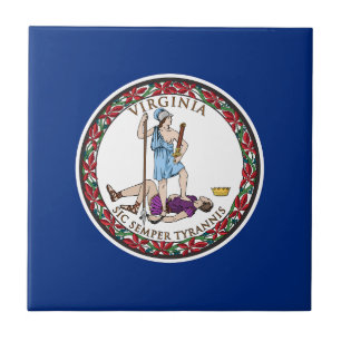 Virginia State Flag Tile