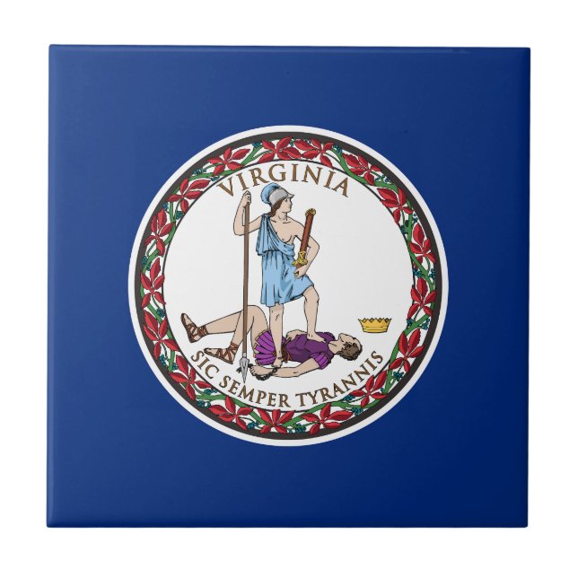 Virginia State Flag Tile (Front)