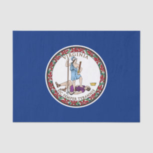 Virginia State Flag Tissue Paper