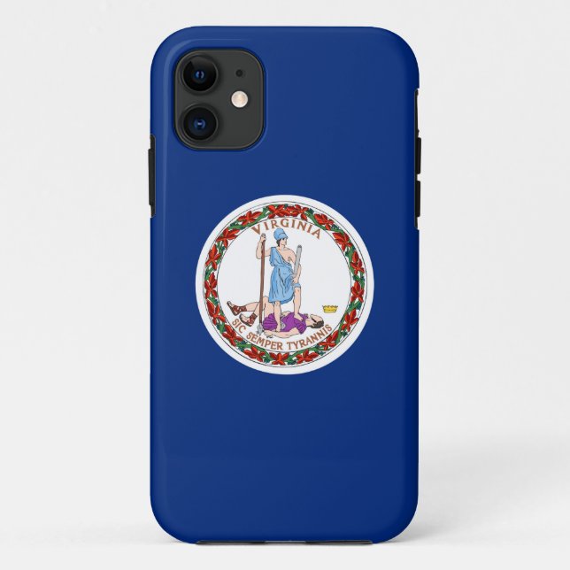 virginia state flag united america republic symbol Case-Mate iPhone case (Back)