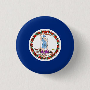 Virginia State Flag USA 1 Inch Round Button