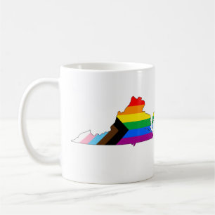 Virginia State Pride LGBTQ Progress Pride Coffee Mug