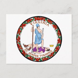 Virginia State Seal Postcard