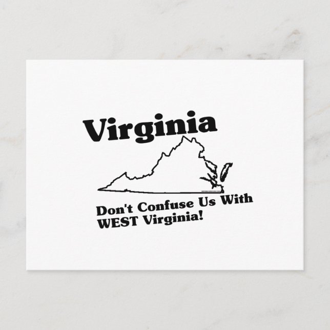 Virginia State Slogan Postcard (Front)