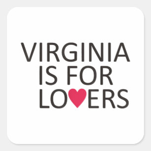 Virginia State T-shirt Virginia Home Tee Virginia  Square Sticker
