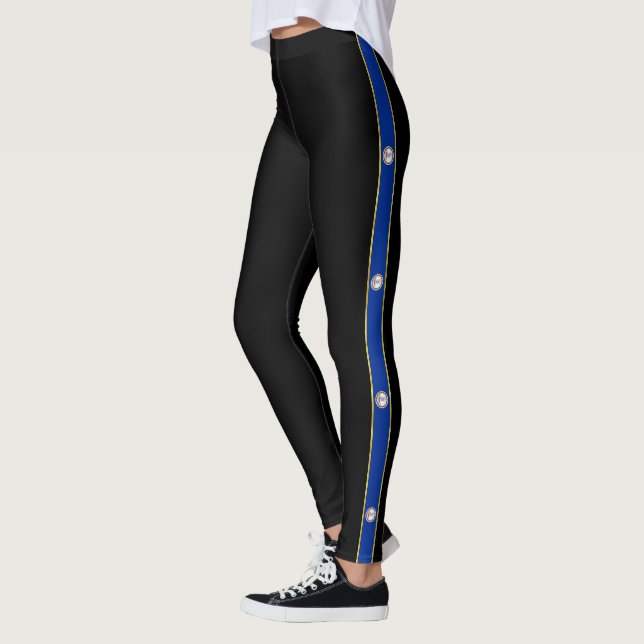 Virginia stripe flag leggings (Left)
