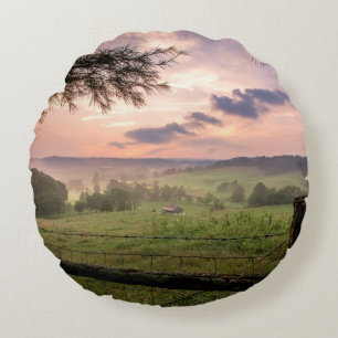 Virginia Sunset Round Pillow
