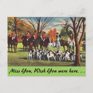 Virginia, The Hunt Postcard