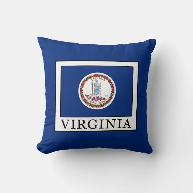 Virginia Throw Pillow (Front)
