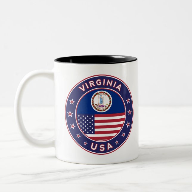 Virginia Two-Tone Coffee Mug (Left)