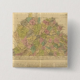 Virginia US 2 Inch Square Button