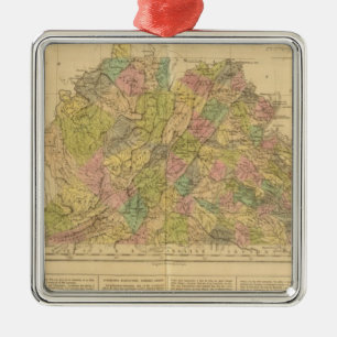 Virginia US Metal Ornament