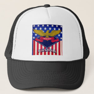 Virginia USA Flag Trucker Hat