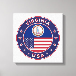 Virginia, Virginia poster, Virginia canvas Print