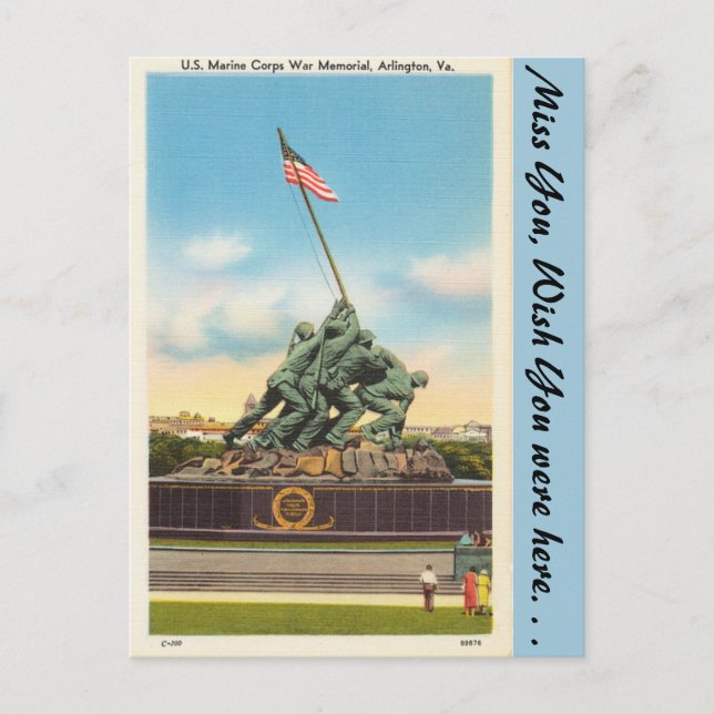 Virginia, War Memorial, Arlington Postcard (Front)