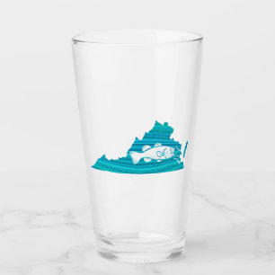 Virginia Wave Fishing Glass