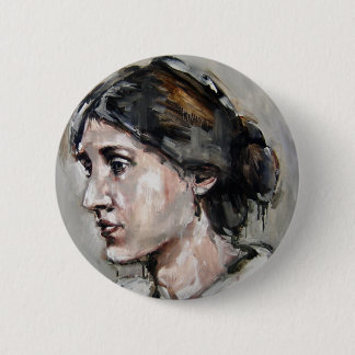 Virginia Woolf 2 Inch Round Button